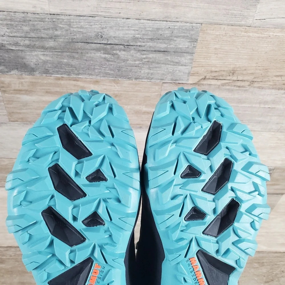 Mammut Sertig II Low GTX Womens Shoes Sz 8 Black-Dark Frosty Hiking Trail